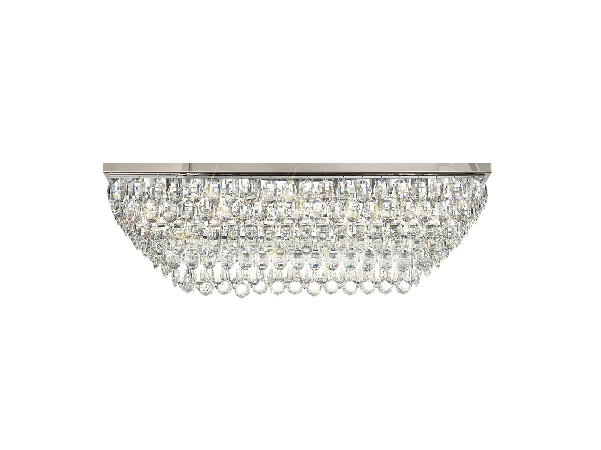 Coniston Linear Flush Ceiling 11 Light (21.8kg) Polished Chrome IL32825  Diyas Coniston Polished Chrome